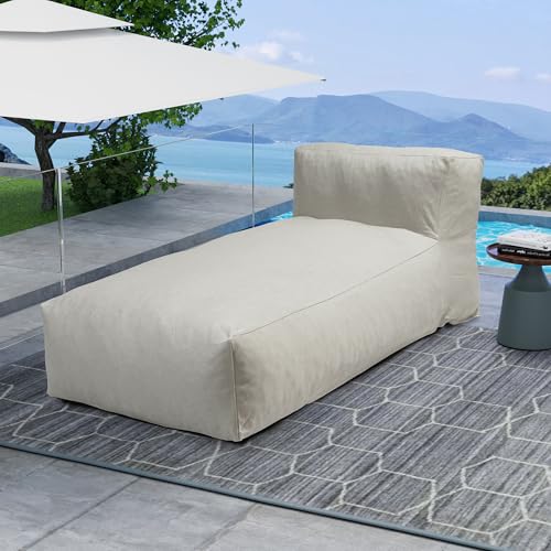 Dineli Chaise Lounge Chair Outdoor Bed Lounger Couch Sofa for Pool