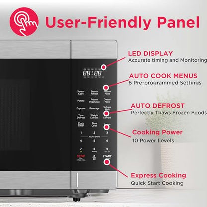 FRIGIDAIRE 2.1 Cu. Ft. Stainless Steel Microwave Oven, Multi Function, Programmable