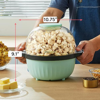 Elite Gourmet EPM145M 18 Cup Hot Oil Stirring Popcorn Popper, Mint