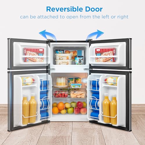 Midea 3.1 Cu.ft Mini Fridge with Freezer, Energy Star Certified, for Dorm