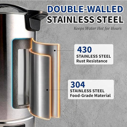 GKFF 11L (45 Cups) Hot Water Dispenser Urn, Commercial Hot Water Boiler