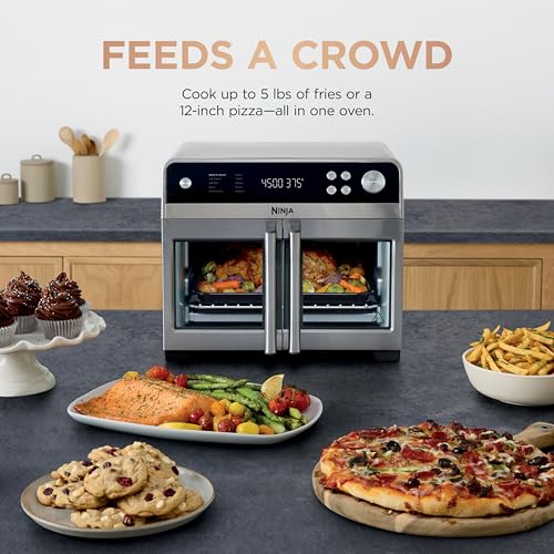 Ninja French Door Premier Air Fry Oven, 10-in-1, 20.3 Qt, Stainless, FO101