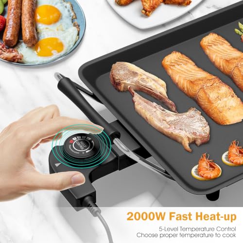 35 Inch 2000W Nonstick Electric Teppanyaki Grill
