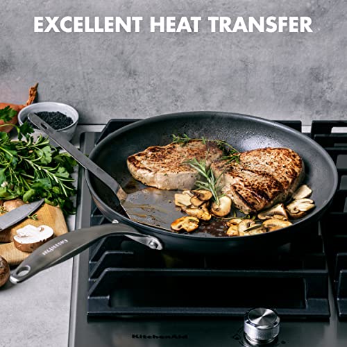GreenPan Canterbury 10 Piece Cookware Pot and Pans Set, Hard Anodized PFAS-Free Healthy Ceramic Nonstick, Stainless Steel Handles, Versatile Cooking Essentials, Dishwasher & Oven Safe, Clay