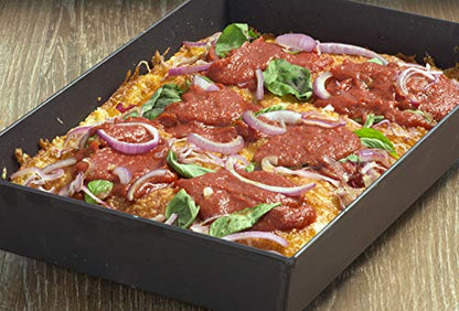 Lloyd Pans Detroit Style Pizza Pan 10 by 14 by 2.5 Inch -PSTK