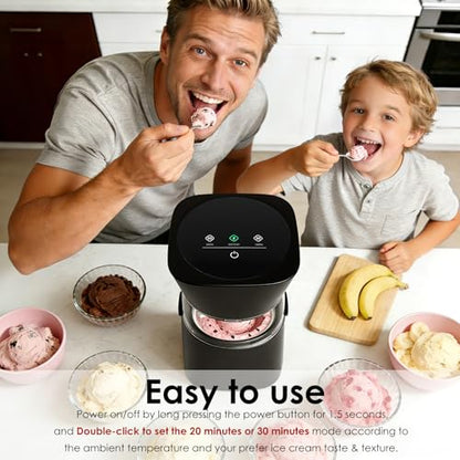 KITOART Mini Electric Ice Cream Maker Machine, USB-C Rechargeable