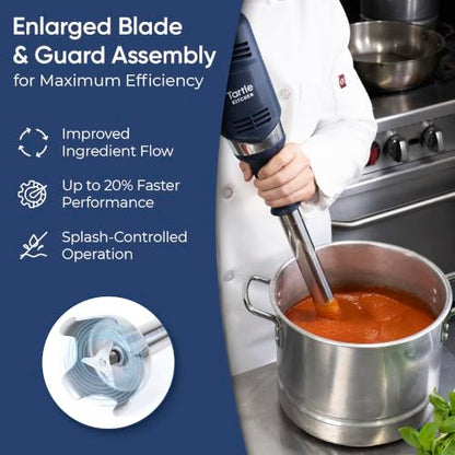 TK Commercial Immersion Blender 600W Heavy Duty for Restaurants Gen2-16"