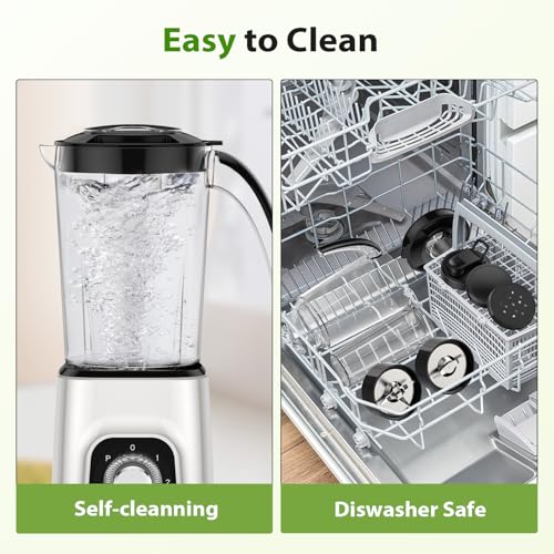 KOIOS 4-in-1 Blender/Food Processor Combo Max 1000W, Dishwasher Safe