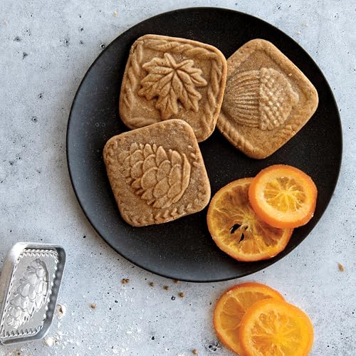 Nordic Ware Springerle Cookie Stamps (Set of 3), Sturdy Cast Aluminium Cookie Stamp Set, Cookie Press Set Made in the USA, Sturdy and Durable Biscuit Maker Press Set