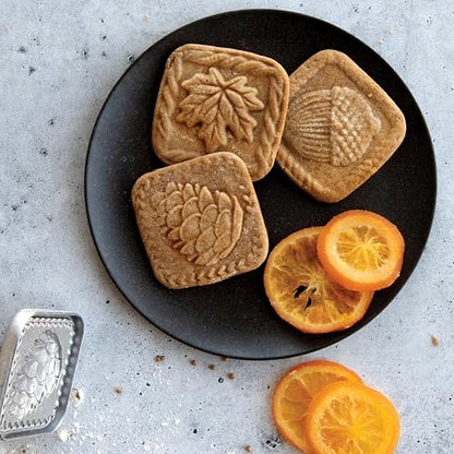 Nordic Ware Springerle Cookie Stamps (Set of 3), Sturdy Cast Aluminium Cookie Stamp Set, Cookie Press Set Made in the USA, Sturdy and Durable Biscuit Maker Press Set