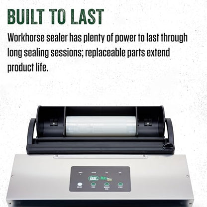 LEM Products MaxVac 500 Vacuum Sealer Machine, Heavy-Duty Aluminum