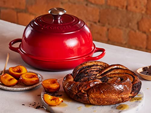 Le Creuset Enameled Cast Iron Signature Round Bread Oven, 9.5 inch, Cerise
