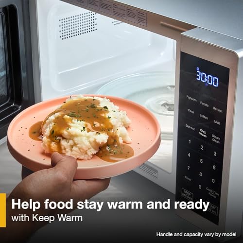 Whirlpool WMCS3018RW Countertop Microwave with Turntable 0.7 Cu. Ft, Steam Clean, 700 Watt Microwave, White