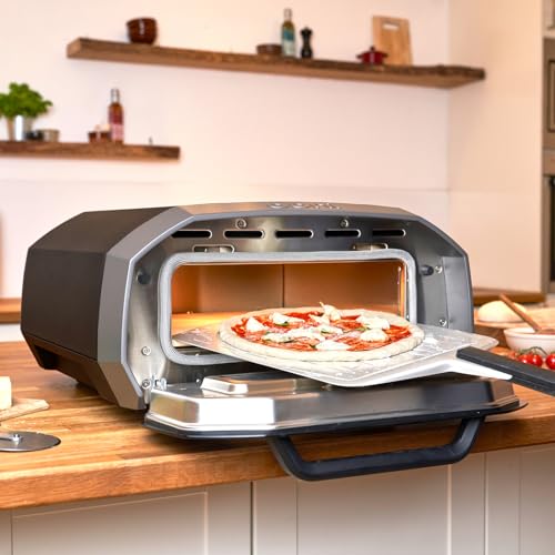 Ooni Volt 12 Electric Pizza Oven - Indoor & Outdoor Versatile Electric Oven, Pizza Cooker with Stone, Indoor and Outdoor Toaster Oven Countertop, Portable Pizza Oven, Cook 12 Inch Pizzas and More