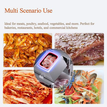 TECHTONGDA 80L Meat & Vegetable Tumbler Marinator, Vacuum Curing Marinating Tumbling Rolling Machine for Chicken Steak, Sausage & More, Food Tumbler Marinating Machine with Bidirectional Rotation