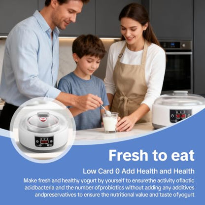 DiDimo Yogurt Maker, 1.3QT Greek Yogurt Machine With Adjust Temp & Timer