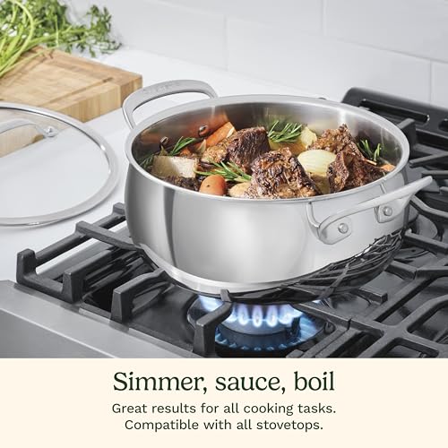 Cuisinart PureClad™ Triple Ply Stainless Steel 4.5 Qt. Dutch Oven w/Cover, PCT3545-24