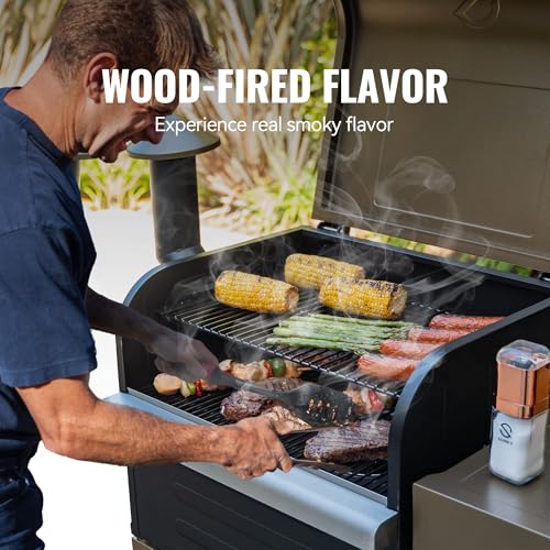 Z GRILLS 8-in-1 Outdoor BBQ Grill with PID 3.0 Controller, Wood Pellet Smoker, Auto Temperature Control, Huge Storage Cabinet Side Shelf with Tool Hooks, 572 sq in Cooking Area for Camping Party