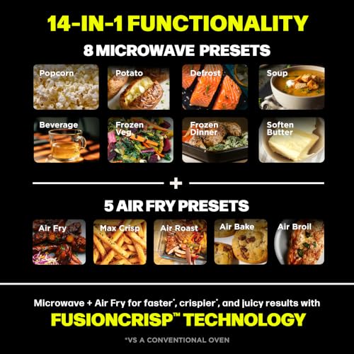 Ninja® Crispi™ Microwave & Air Fryer with FusionCrisp, Silver, MW101