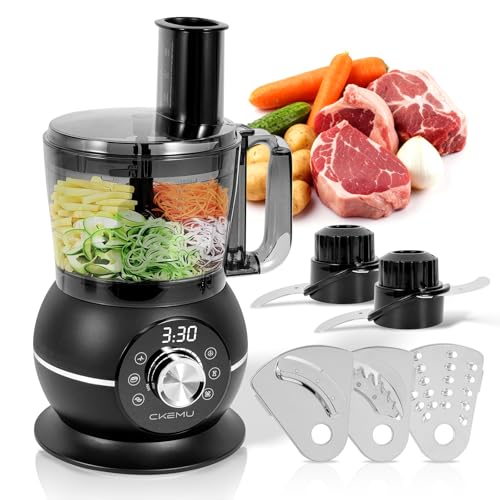 12 Cup Smart Food Processor, Electric Food Chopper Slicer