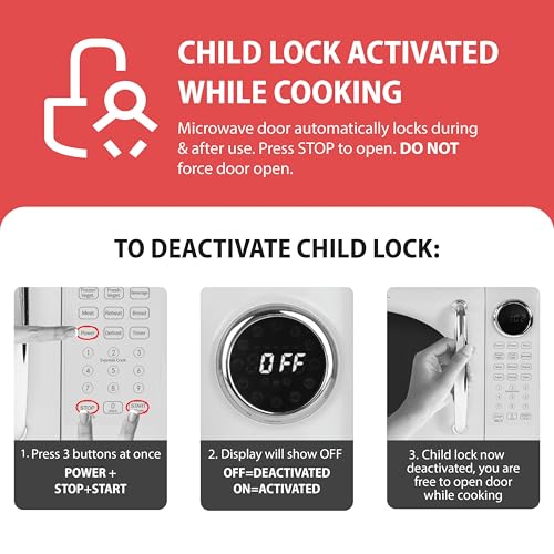 Nostalgia Retro Microwave Oven - 0.7 Cu Ft, 700-Watt Countertop Size with Glass Turntable, Child Safety Lock, 8 Auto-Cook Programs, Digital Clock - Aqua