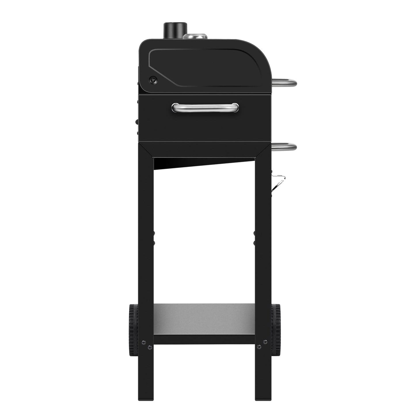 Charcoal Grill, BBQ Grill Charcoal Grill with Pull-Out Grease Tray for Outdoor Patio Backyard, Compact Version