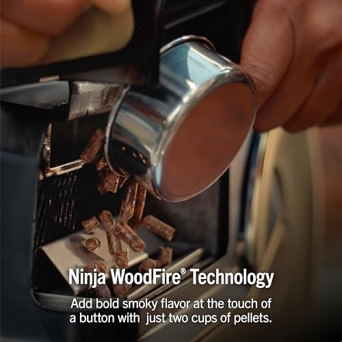 Ninja FlexFlame ProConnect Grill & Smoker | 5-in-1 Smart Cooking System | Electric & Propane | App-Connected | 3-Burner Digital Control | Roast, Griddle & Pizza Maker | Black/Gold | PG305