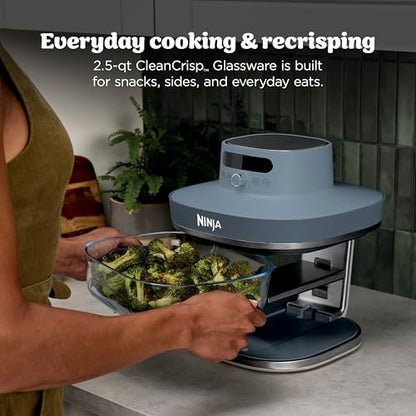 Ninja Crispi Pro Glass Air Fryer, 6-in-1, Cyberspace, AS101CY