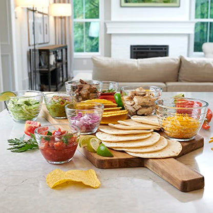 Anchor Hocking Glass 6 Piece 2 Cup 4-IN-1 PREP BOWLS