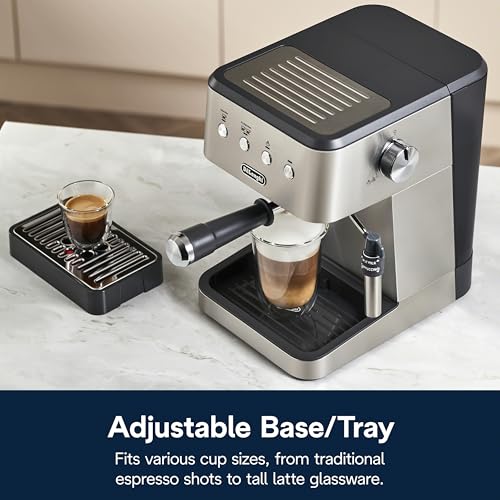 De'Longhi Classic Espresso Machine, Milk Frother, Stainless Steel