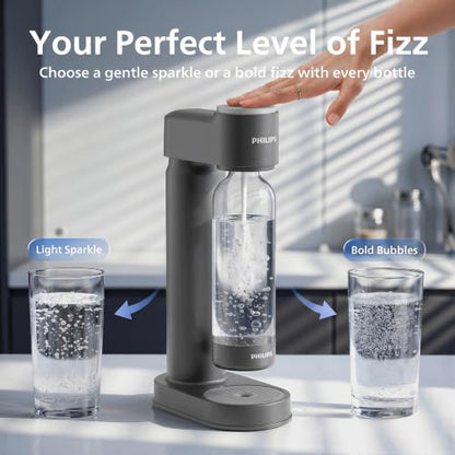 Philips Sparkling Water Maker & Soda Streaming Machine, ADD4901GROQ/37