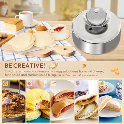 Gelbira Sandwich Cutter, Sandwich Cutter and Sealer, Sandwich Maker, Peanut Butter and Jelly Sandwiches Tool/PBJ Cutter, Sandwich Maker for Kids, for Thanksgiving/Christmas Day