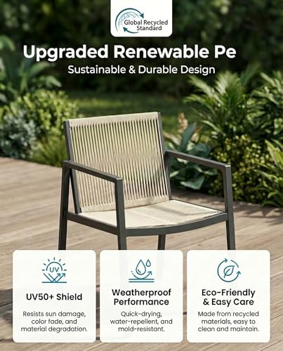 ZANDOR Expandable Outdoor Dining Set for 4-6-8,Patio Table and Chairs Set with Wood Top for Garden,Backyard,Porch,55"-82.7" Extendable Aluminum Outdoor Table Set with 8 Chairs,Grey
