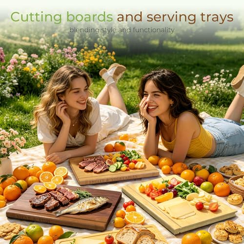 Book Cutting Board Set with Wooden Stand-Wooden Kitchen Cutting Boards That Look Like Books for Vegetables Cheese Meat,3pcs Chopping Board Gift Set for Home Cooks & Kitchen Decor