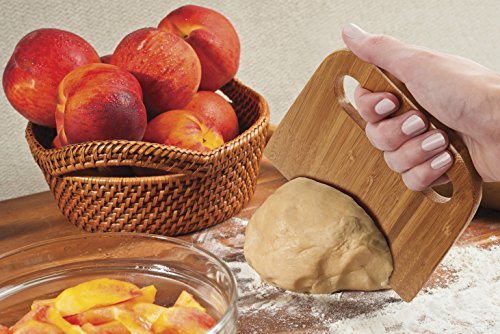 Mrs. Anderson’s Baking Bench Dough Scraper, Natural Bamboo 5.91" x 5.63"