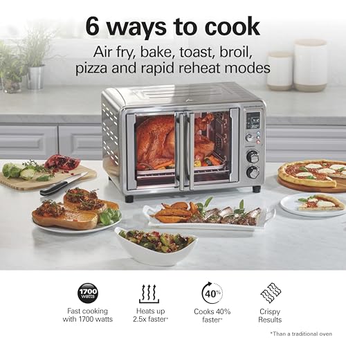 Hamilton Beach 6-in-1 XL Digital Air Fryer Toaster Oven Combo