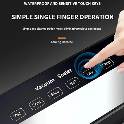 Food Storage Vacuum Sealer Machine, 30 Vacuum Seal Bags for Food, 75KPA Strong Suction, Dry/Wet 5 Modes, Digital Countdown Timer, Compact Lightweight, Ideal for Home Kitchen Use