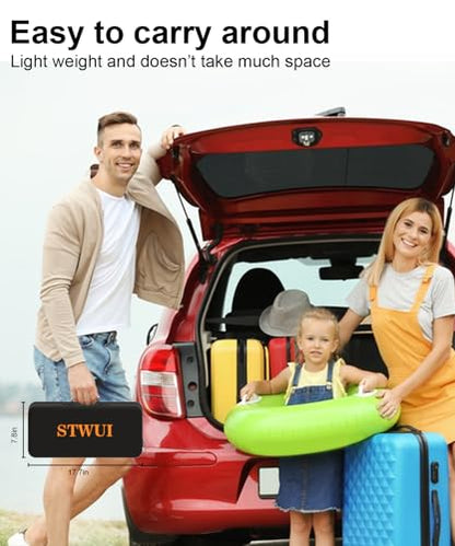 STWUI Projector Screen with Stand - 100 Inch Outdoor Projector Screen Portable Projector Screens 16:9 4K HD Outdoor Movie Screen with Carry Bag Can Enioy Home Theater Projection Screen