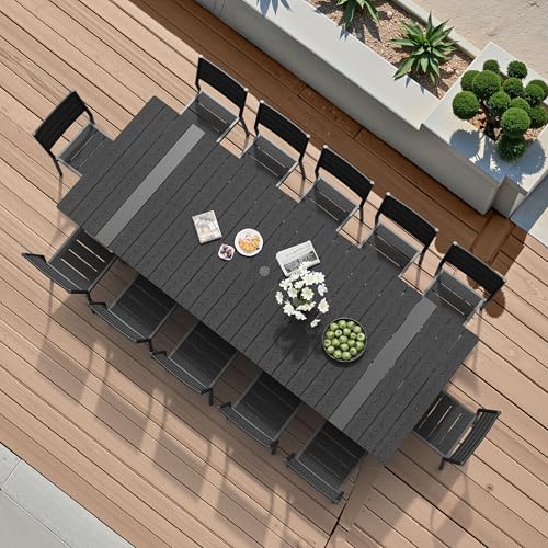 Pellebant 13-Piece Outdoor Patio Dining Table Set for 12 Person