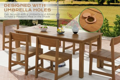 Jocoevol 9 Piece Outdoor Patio Dining Set Table and Chairs Set for 8