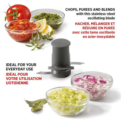 Starfrit Electric Oscillating Food Processor - 4 Cups - Measuring Spoon - High, Low & Pulse Modes - 300W