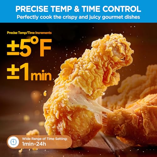 Midea Flexify Classic French Door Toaster Oven Air Fryer Combo, 10-in-1 Large Capacity 26.4 QT Countertop Oven, 25% Faster Cooking and 90% Less Oil, Stainless Steel