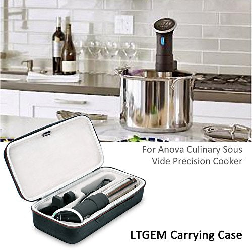 LTGEM Case Compatible with Anova Culinary Sous Vide Precision Cooker 3.0/2.0 / Nano 2.0, Black+Gray(Case Only)