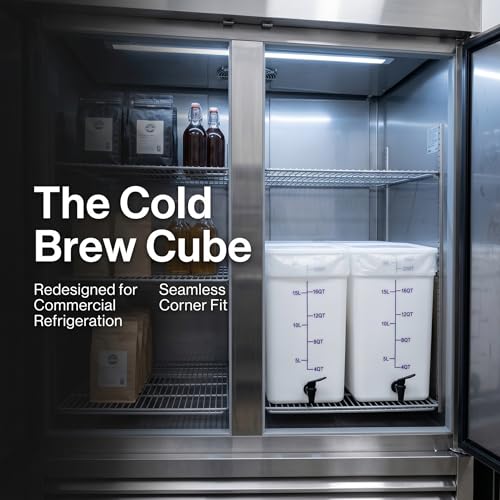 Cold Brew Cube, 5 Gallon Cold Brew Maker, Dual Filtration, Low Acid Brewer