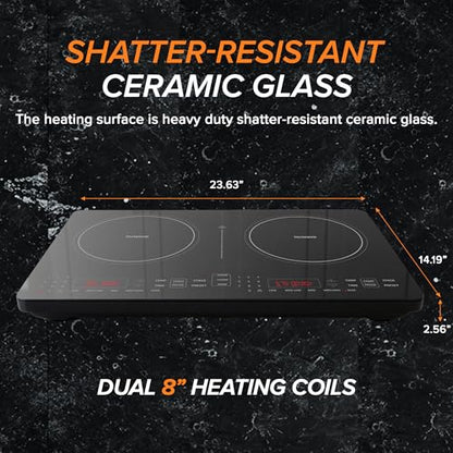 Nuwave Double Pro Cooktop Induction Countertop Burner, Portable, 50°F-575°F
