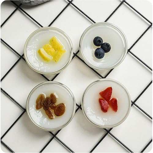 Orkim 3in 2.5oz Small Clear Glass Ramekins Custard Bowls, 10 Pack Mini Glass Dipping Sauce Cups Pinch Bowl, Little Kitchen Condiment Ingredient Prep Salad Dishes, Dishwasher Microwave Freezer Safe