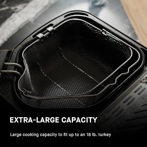 Masterbuilt® 3-in-1 10 Liter XL Electric Turkey Fryer plus Boiler and Steamer Combination with Drain Basket and Breakaway Safety Cord in Stainless Steel