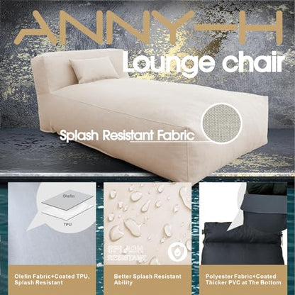 Dineli Modern ANNY-H Lounge Chair Outdoor Bed Lounger Outdoor Couch Sofa