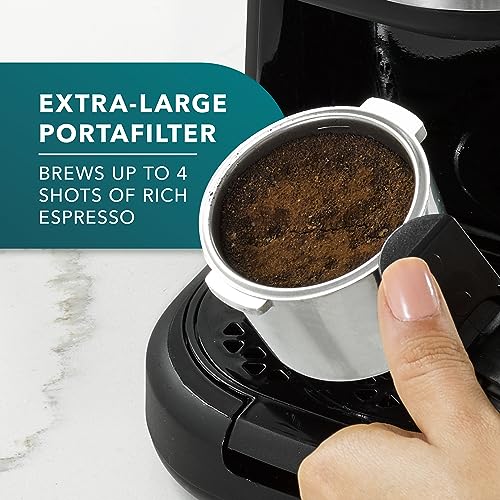 Mr. Coffee 4-Shot Steam Espresso Cappuccino and Latte Maker with Stainless Steel Frothing Pitcher