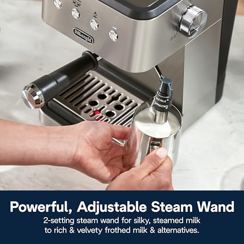 De'Longhi Classic Espresso Machine, Milk Frother, Stainless Steel